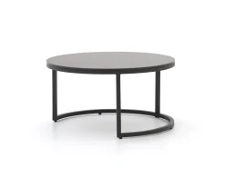 Bellagio Oriago Lounge Gartentisch-Set ø 85 cm (h:45 cm)/ø 78 cm (h:36 cm)