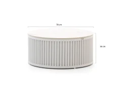 Bellagio Oriago Lounge Gartentisch-Set ø 85 cm (h:45 cm)/ø 78 cm (h:36 cm)