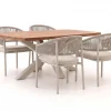 Bellagio Panaro/Induno Dänisch Oval 180 cm Gartenmöbel-Set 5-teilig stapelbar