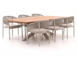 Bellagio Panaro/Induno Dänisch Oval 240 cm Gartenmöbel-Set 7-teilig stapelbar