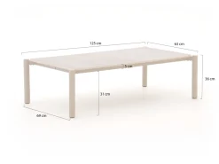 Bellagio Panaro Loungetisch 125x70x36 cm