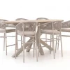 Bellagio Panaro/ROUGH-Y Ellips 240 cm Gartenbar-Set 7-teilig