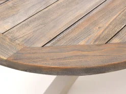 Bellagio Panaro/ROUGH-Y Ellips 240 cm Gartenmöbel-Set 7-teilig stapelbar