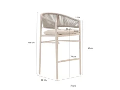 Bellagio Panaro/Trecenta 150 cm Gartenbar-Set 5-teilig