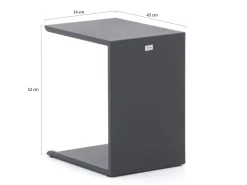 Bellagio Paterno Beistelltisch Outdoor 45x34x52 cm