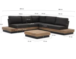 Bellagio Pilago Ecklounge-Set 4-teilig