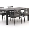 Bellagio Pizzoli/La Fonte 160 cm Gartenmöbel-Set 5-Teilig Stapelbar