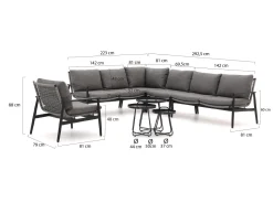 Bellagio Pizzoli/Pito Ecklounge-Set 8-teilig links