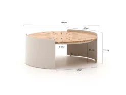 Bellagio Porcari Loungetisch-Set 2-teilig