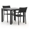 Bellagio Roma/Fidenza 90 cm Gartenmöbel-Set 3-teilig stapelbar