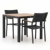 Bellagio Roma/Fidenza 90 cm Gartenmöbel-Set 3-teilig stapelbar