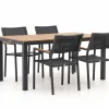 Bellagio Roma/Fidenza 160 cm Gartenmöbel-Set 5-teilig stapelbar