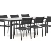 Bellagio Roma/Fidenza 220 cm Gartenmöbel-Set 7-teilig stapelbar