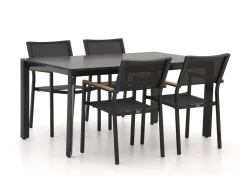 Bellagio Roma/Sestino 160 cm Gartenmöbel-Set 5-teilig stapelbar