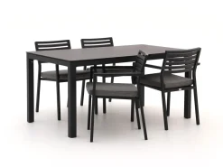 Bellagio Rumo/La Fonte 160 cm Gartenmöbel-Set 5-teilig Stapelbar
