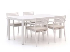 Bellagio Rumo/Menzano 160cm dining tuinset 5-delig stapelbaar