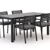 Bellagio Rumo/Menzano 160 cm Gartenmöbel-Set 5-Teilig Stapelbar