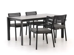 Bellagio Rumo/Sestino 160 cm Gartenmöbel-Set 5-teilig stapelbar