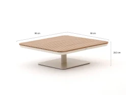 Bellagio San Lupo Loungetisch 90x90x28,5 cm