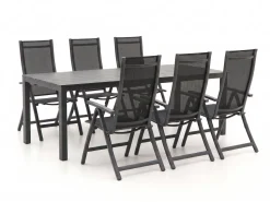 Bellagio Trappeto/Menzano 220 cm Gartenmöbel-Set 7-teilig verstellbar