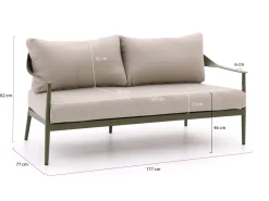 Bellagio Valli Gartensofa 177 cm