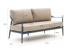 Bellagio Valli Gartensofa 177 cm