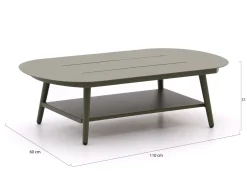 Bellagio Valli Loungetisch 110x60x31 cm