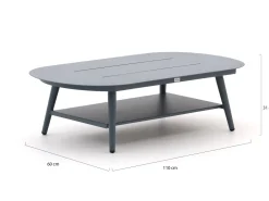 Bellagio Valli Loungetisch 110x60x31 cm