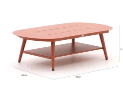 Bellagio Valli Loungetisch 110x60x31 cm