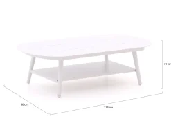 Bellagio Valli Loungetisch 110x60x31 cm
