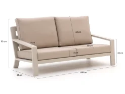 Bellagio Vazzola Gartensofa 2,5-Sitzer 178 cm