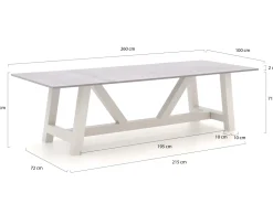 Bellagio Vezzano/Bresimo 260 cm Gartenmöbel-Set 7-teilig