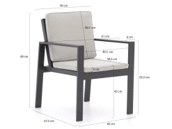 Bellagio Vezzano/Bresimo 260 cm Gartenmöbel-Set 7-teilig
