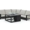 Bellagio Vezzano/Cosi 100 cm Ecklounge-Set mit Feuertisch 4-teilig