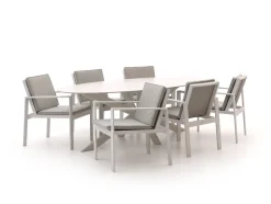 Bellagio Vezzano/Furato ellips 240 cm Gartenmöbel-Set 7-teilig