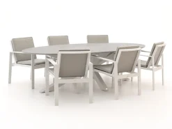 Bellagio Vezzano/Induno Ellips 280 cm Gartenmöbel-Set 7-teilig