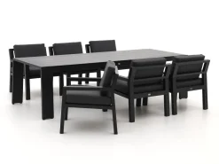 Bellagio Vinadio 255 cm Low Dining Gartenmöbel-Set 7-teilig