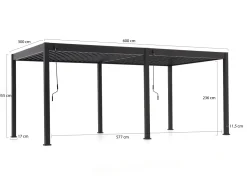 Cedrino Pergola 600x300x255 cm