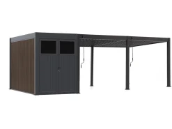 Cedrino Pergola 530x360x255 cm inkl. Stauraum 360x200 cm