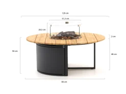 Cosiloft Lounge Feuertisch ø120 cm (h: 48 cm)