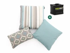 Dekokissen Set Retro Waves Blue