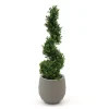 Designplants/Luca Lifestyle Buxus Spirale Kunstbaum (h:100 cm) mit Bordo Balloon Blumentopf