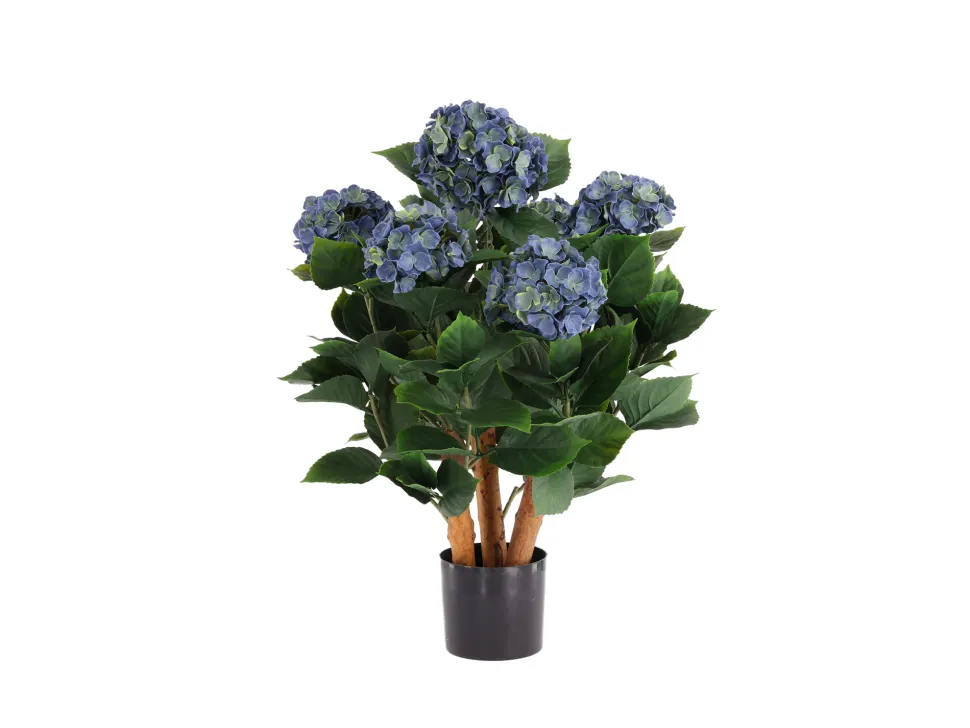 Designplants/Luca Lifestyle Hortensie Kunstpflanze (h:65 cm) mit Bordo Balloon Blumentopf