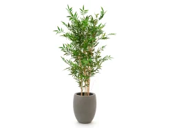 Designplants/Luca Lifestyle Japanischer Bambus Kunstpflanze (h:120 cm) mit Grigio Tall Balloon Blumentopf