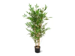 Designplants/Luca Lifestyle Japanischer Bambus Kunstpflanze (h:120 cm) mit Grigio Tall Balloon Blumentopf
