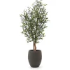 Designplants/Luca Lifestyle Oliven Kunstbaum (h:150 cm) mit Terreno Tall Balloon Blumentopf