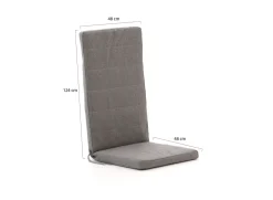 Fiber Outdoor Kissen Auflage Hochlehner 124x48cm