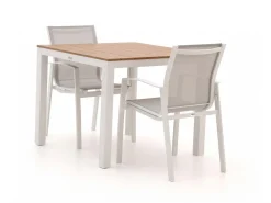 Forza Altea/Fidenza 90 cm Gartenmöbel-Set 3-teilig stapelbar
