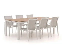 Forza Altea/Fidenza 220 cm Gartenmöbel-Set 7-teilig stapelbar