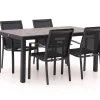 Forza Altea/Fidenza 160 cm Gartenmöbel-Set 5-teilig stapelbar